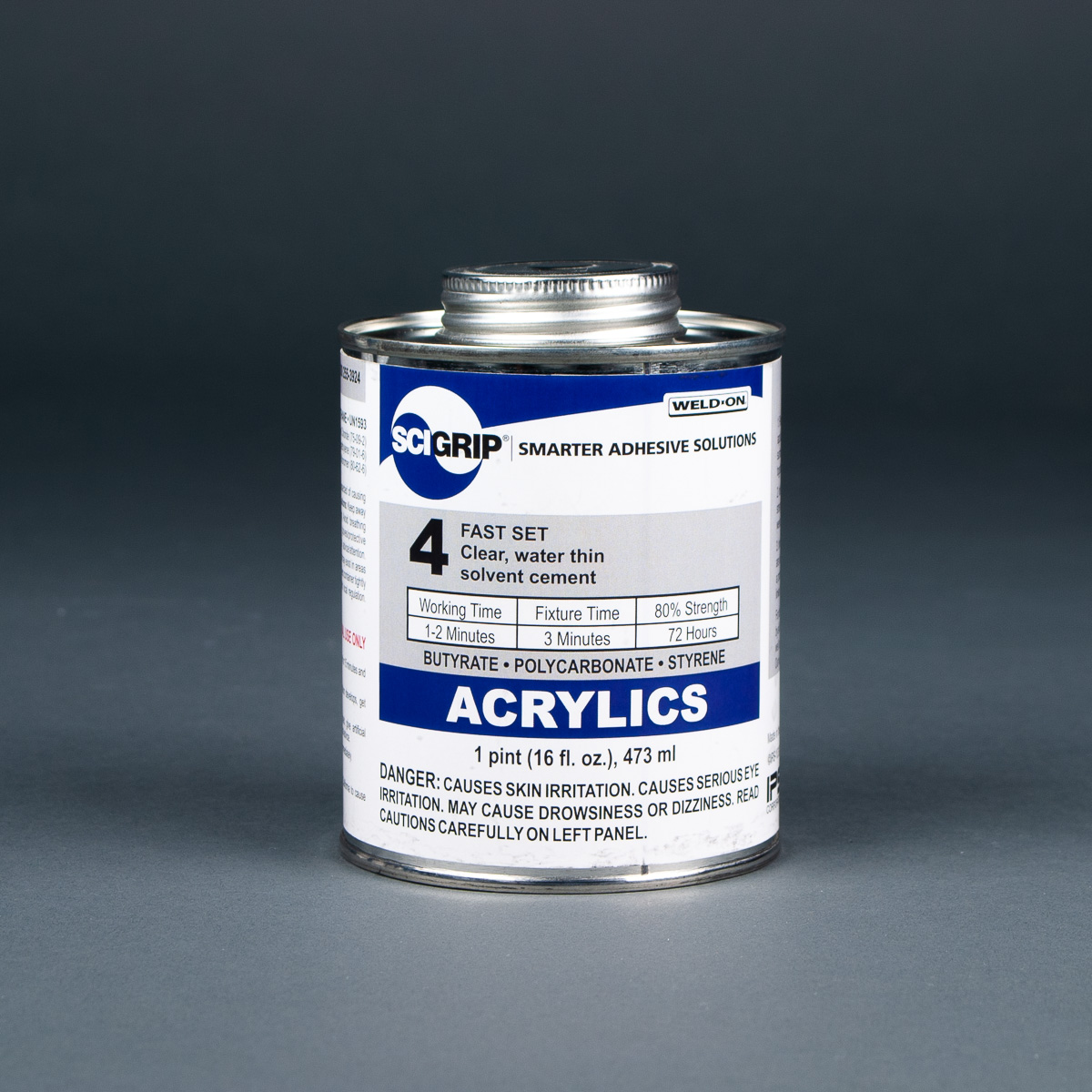 SCIGRIP Weld-On 4 Acrylic Solvent Cement 1 pint